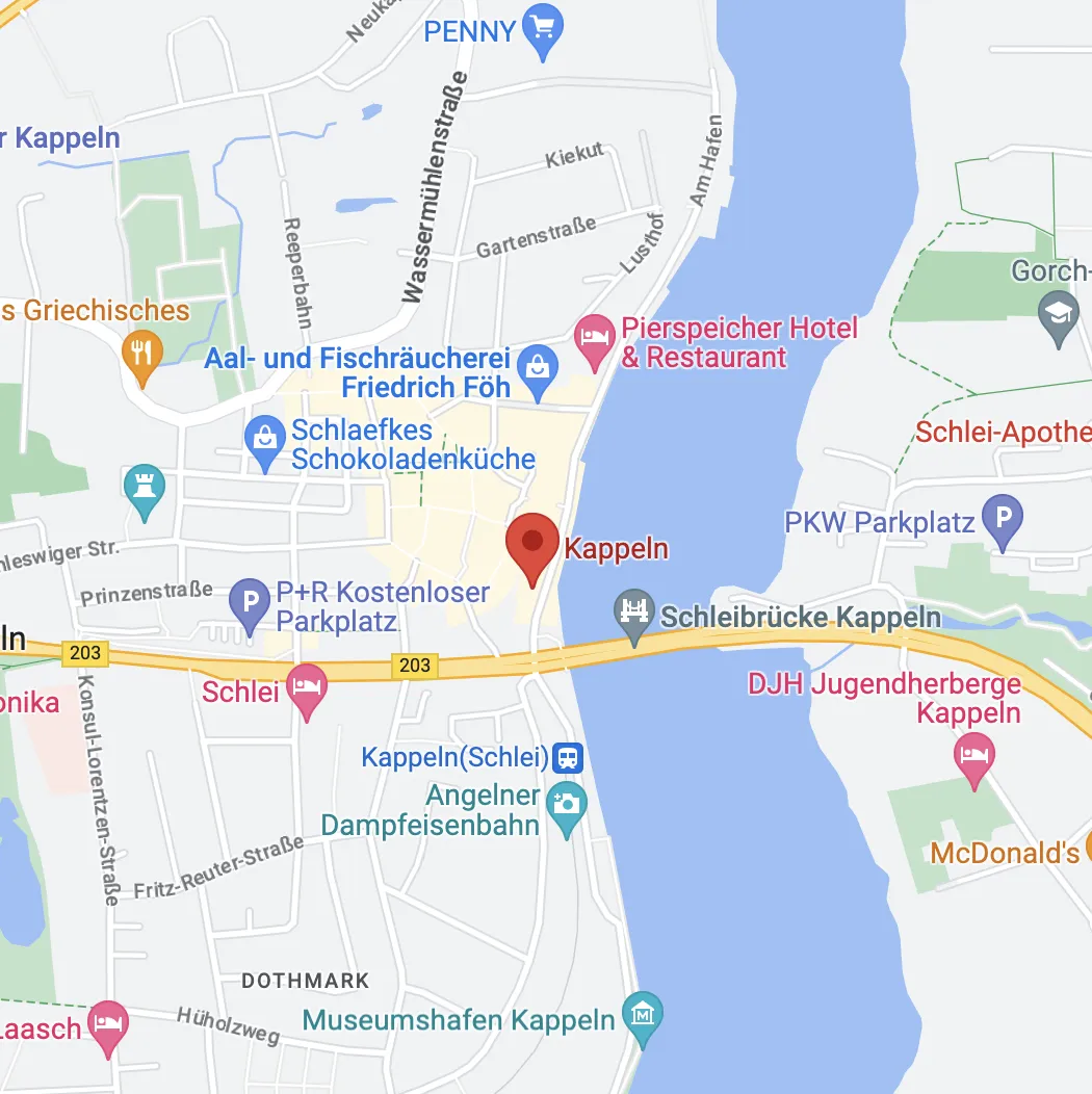 Karte Kappelner Fischmarkt