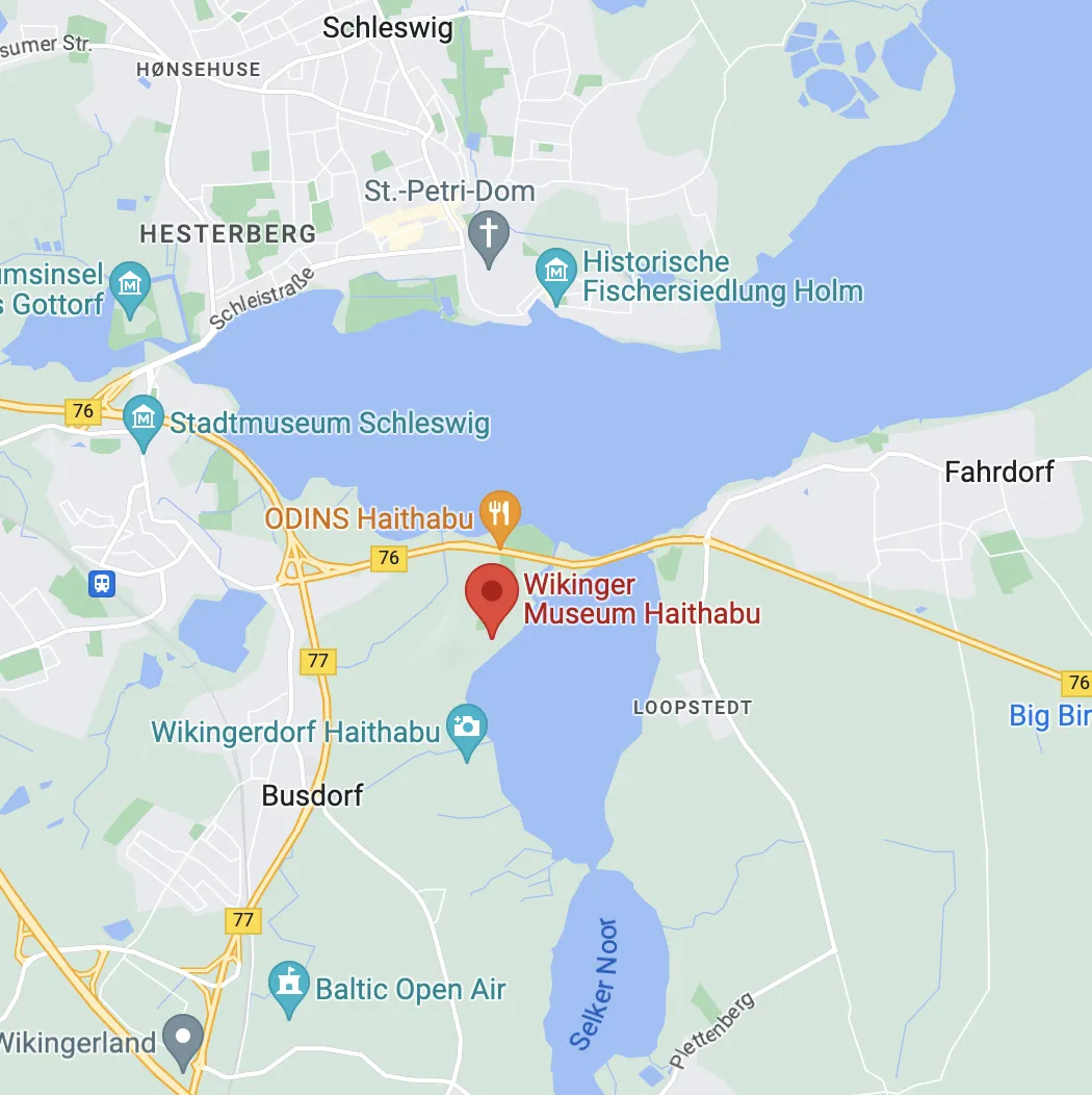 Karte Wikinger Museum Haithabu